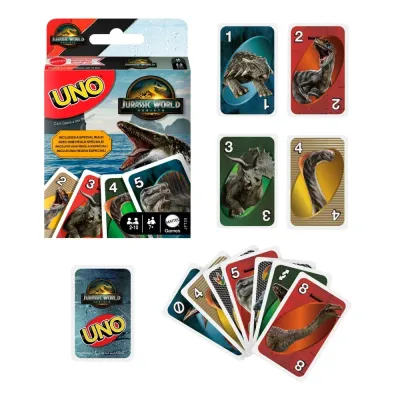 Карточная игра Mattel UNO Jurassic World Rebirth, арт. JFT28