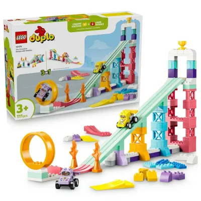 LEGO DUPLO Town — креативные рампы 3 в 1 с машинками 10478