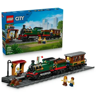 LEGO City — Ретро-поезд с паровым локомотивом 60511