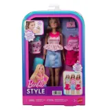 Mattel Кукла Barbie Style блондинка с набором одежды JMH18 — фото 7