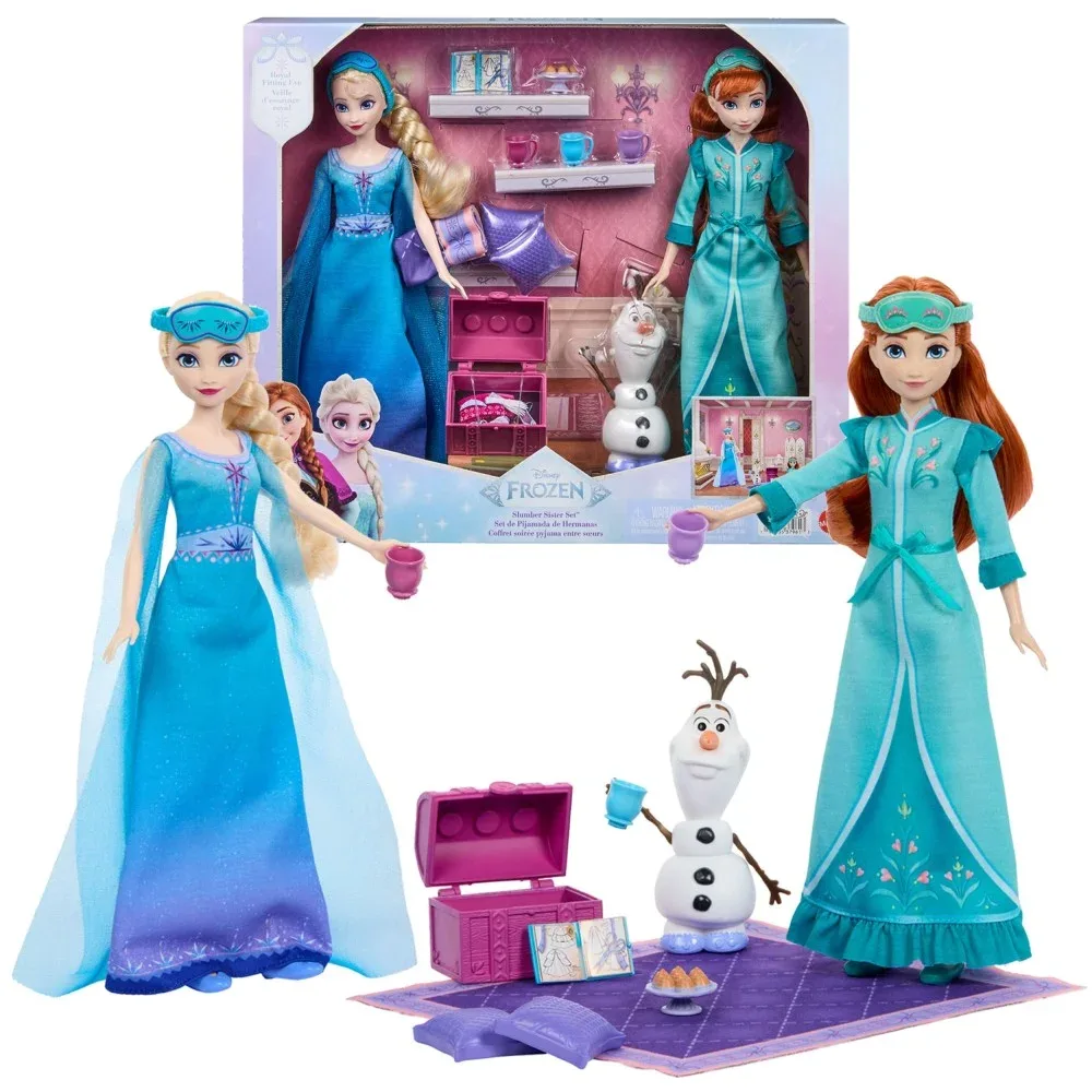 Mattel Набор из двух кукол Disney Холодное сердце Пижамная вечеринка Эльза и Анна JML08