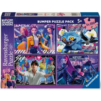 Пазл Ravensburger Детский KPop Demon Hunters 4x100 400 элементов 047575