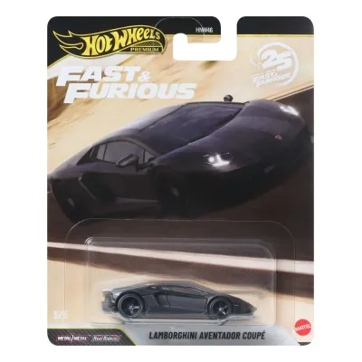 Mattel Hot Wheels Fast & Furious — металлическая машинка Lamborghini Aventador Coupe 1:64 JHW77