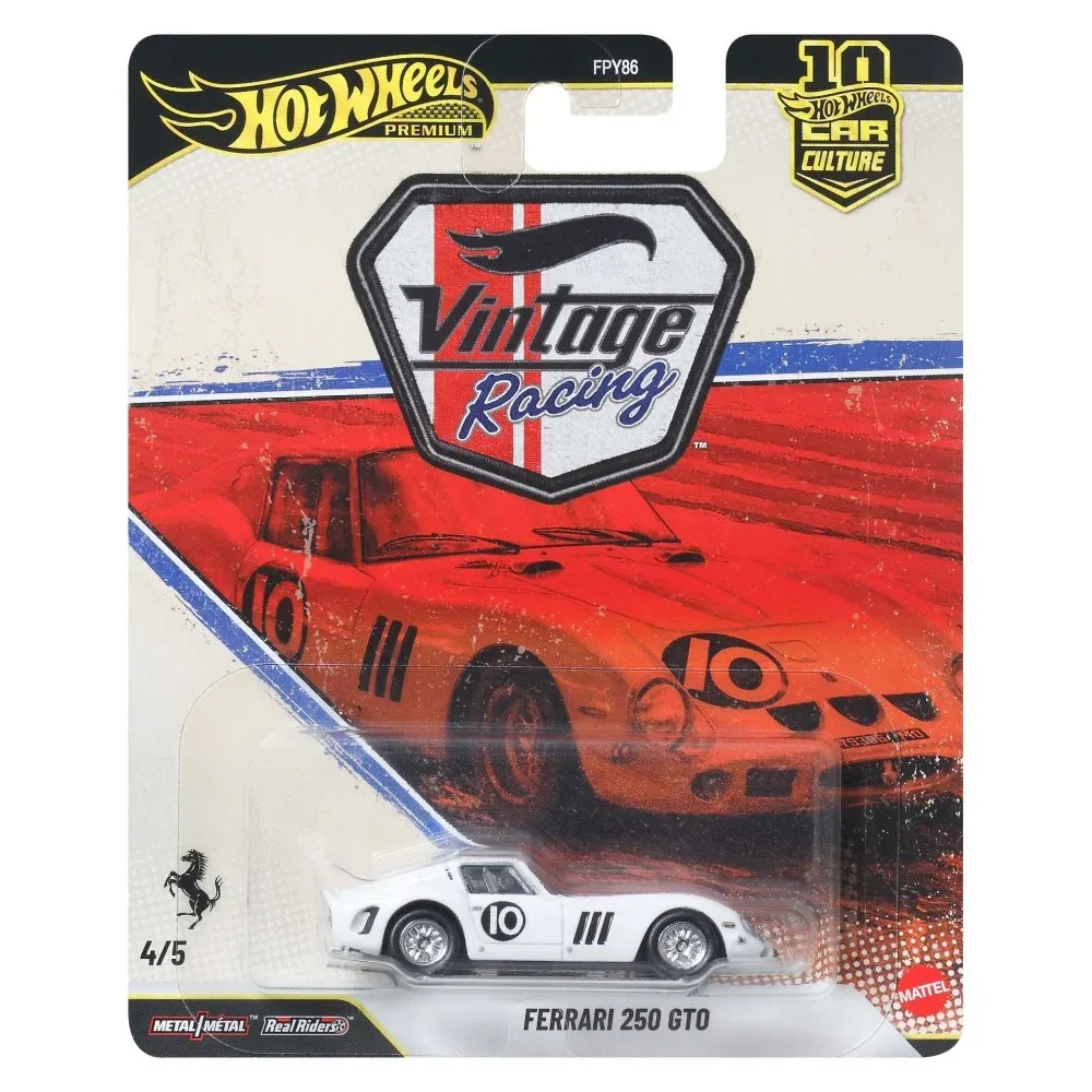 Mattel Hot Wheels Premium Car Culture — металлическая машинка Ferrari 250 GTO 1:64 JKF25