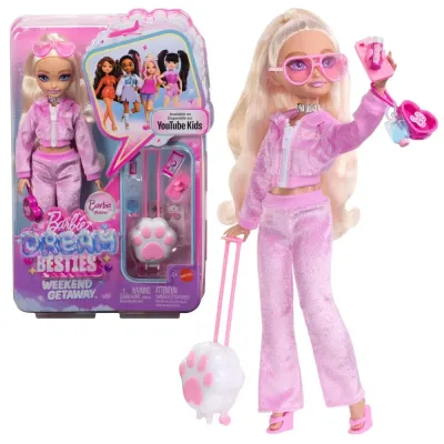 Mattel Barbie Dream Besties — «Выходные», кукла Barbie Малибу с аксессуарами JMV16