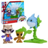 Hasbro Набор фигурок Рокет, Грут и акула Джефф 7,5 см Спайди и его удивительные друзья G3045 — фото 1