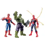 Hasbro Набор фигурок Человек-паук, Халк и Железный паук 11,5 см ActionVerse G2449 — фото 2
