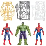 Hasbro Набор фигурок Человек-паук, Халк и Железный паук 11,5 см ActionVerse G2449 — фото 5