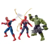Hasbro Набор фигурок Человек-паук, Халк и Железный паук 11,5 см ActionVerse G2449 — фото 6