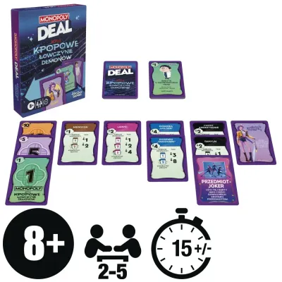 Hasbro — MONOPOLY Deal KPop Demon Hunters, карточная игра G4498