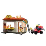 Playmobil City Action — квадроцикл пожарных и киоск с бургерами 72195 — фото 2