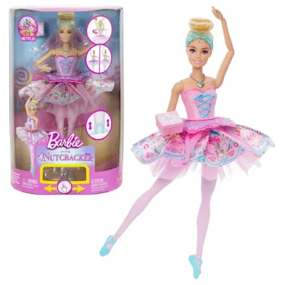 Mattel Barbie «Щелкунчик» — кукла-балерина Клара с трансформацией юбки JLW53
