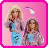 Mattel Barbie — модный набор с куклой, одеждой и сменой цвета волос JNC61 — фото 8