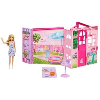 Mattel Barbie — кукольный домик для выходных, 10 аксессуаров JMD27