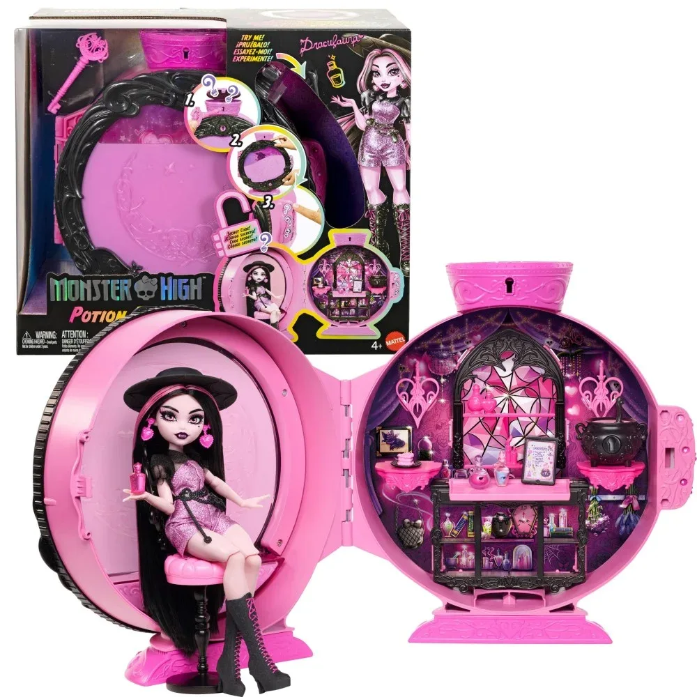 Mattel Monster High Moonspell Magic — комната эликсиров Дракулауры с аксессуарами JKD76