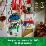 LEGO Iconic — ёлочные украшения со снеговиками 40812 — фото 3