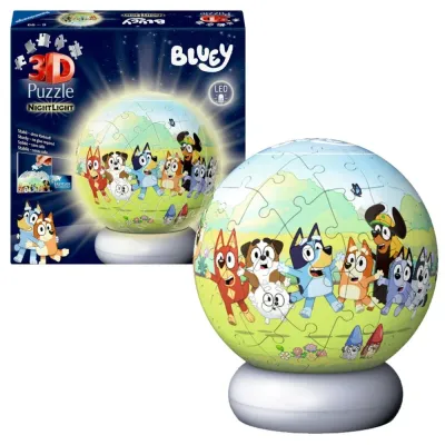 Ravensburger — 3D-пазл «Светящийся шар Bluey», 73 элемента 080602