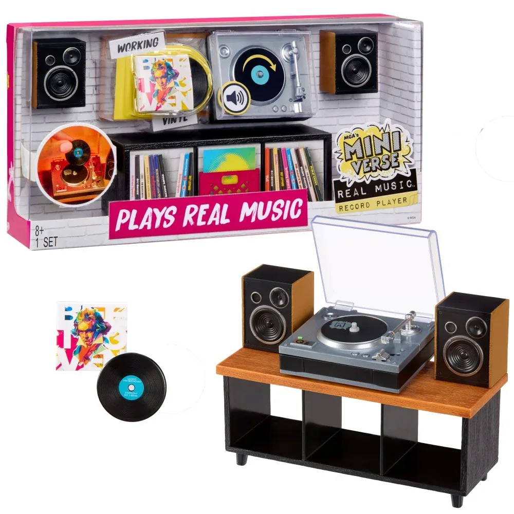 MGA Entertainment MGA's Miniverse — виниловый проигрыватель Real Music Record Player 254249