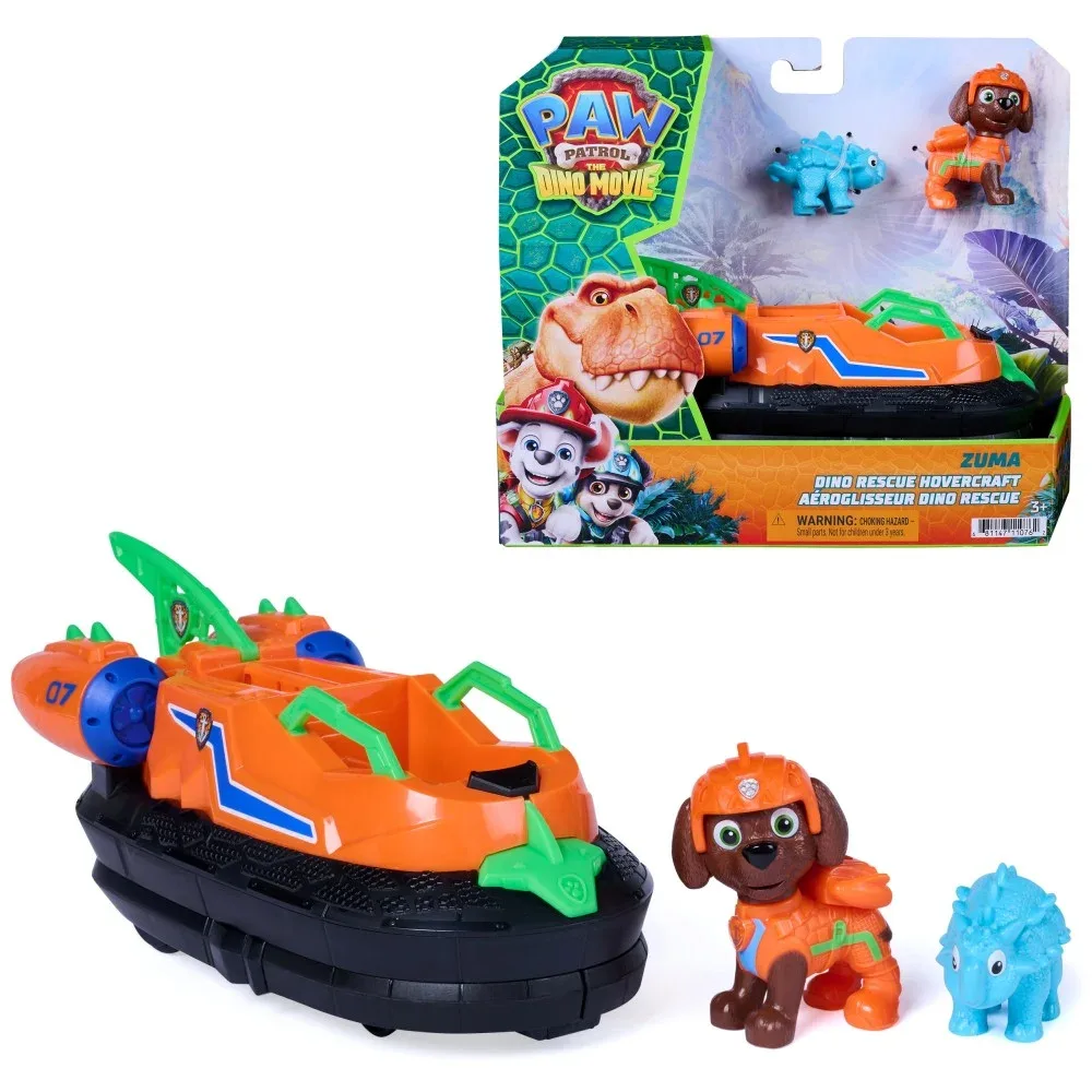Spin Master Щенячий патруль и динозавры — судно на воздушной подушке Зумы Dino Rescue с фигуркой 6075773