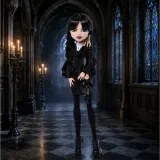 Mattel Monster High x Wednesday — коллекционная кукла Уэнсдэй Аддамс с Вещью JNJ91 — фото 3