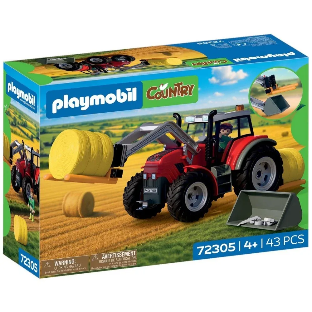 Playmobil Country — большой трактор с тюками сена 72305