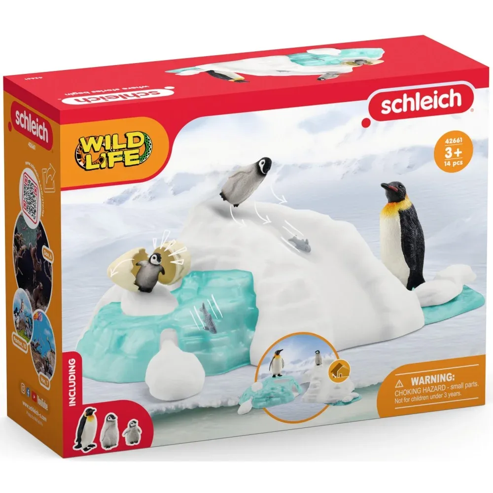 Schleich Wild Life — семья императорских пингвинов 42661