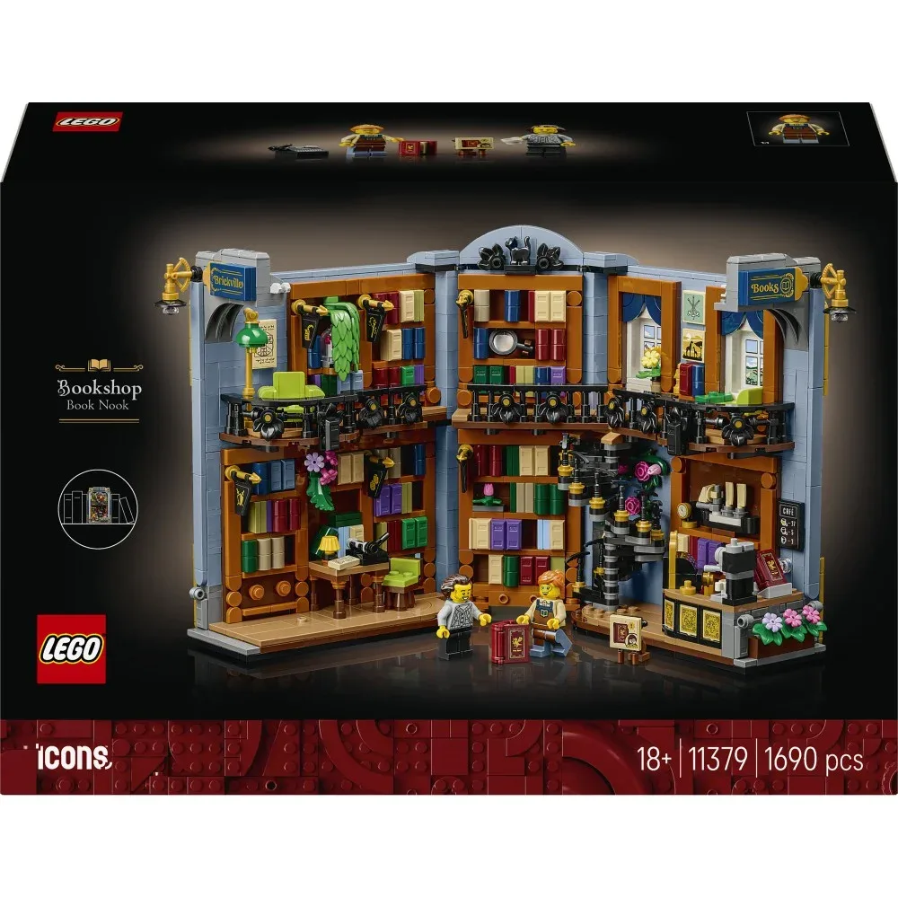 LEGO Icons — книжный уголок: книжный магазин 11379