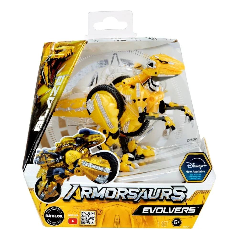 MGA Entertainment ARMORSAURS Evolver — динозавр Блэйз, трансформирующаяся фигурка 9 см 556442