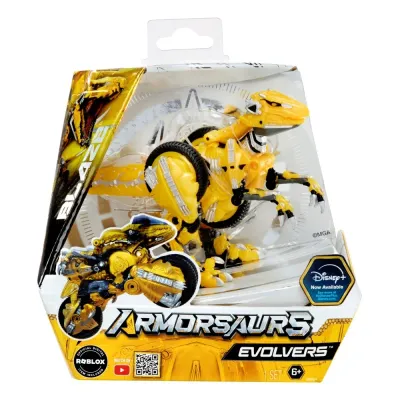 MGA Entertainment ARMORSAURS Evolver — динозавр Блэйз, трансформирующаяся фигурка 9 см 556442