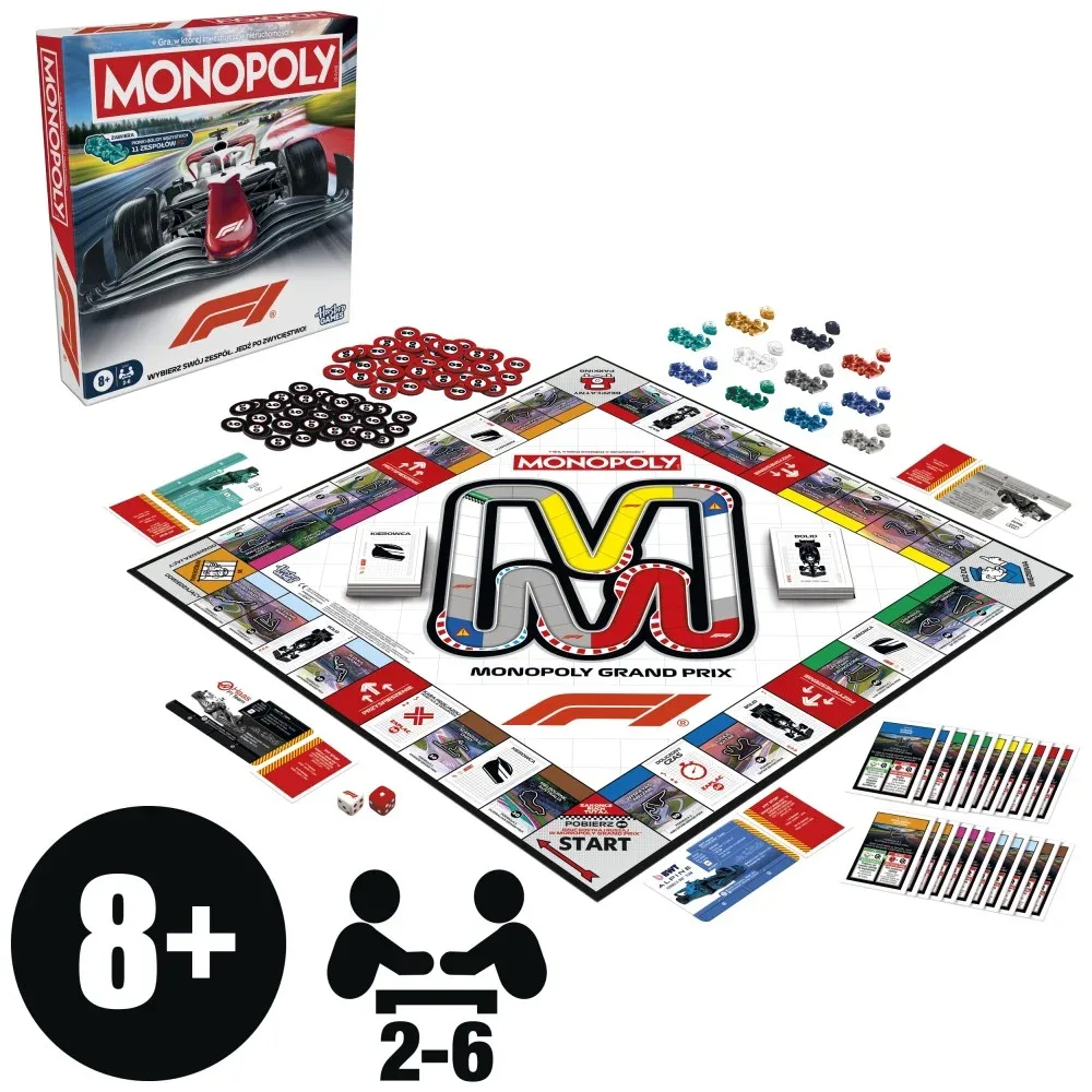 Hasbro Monopoly — F1, настольная игра на польском языке G3437