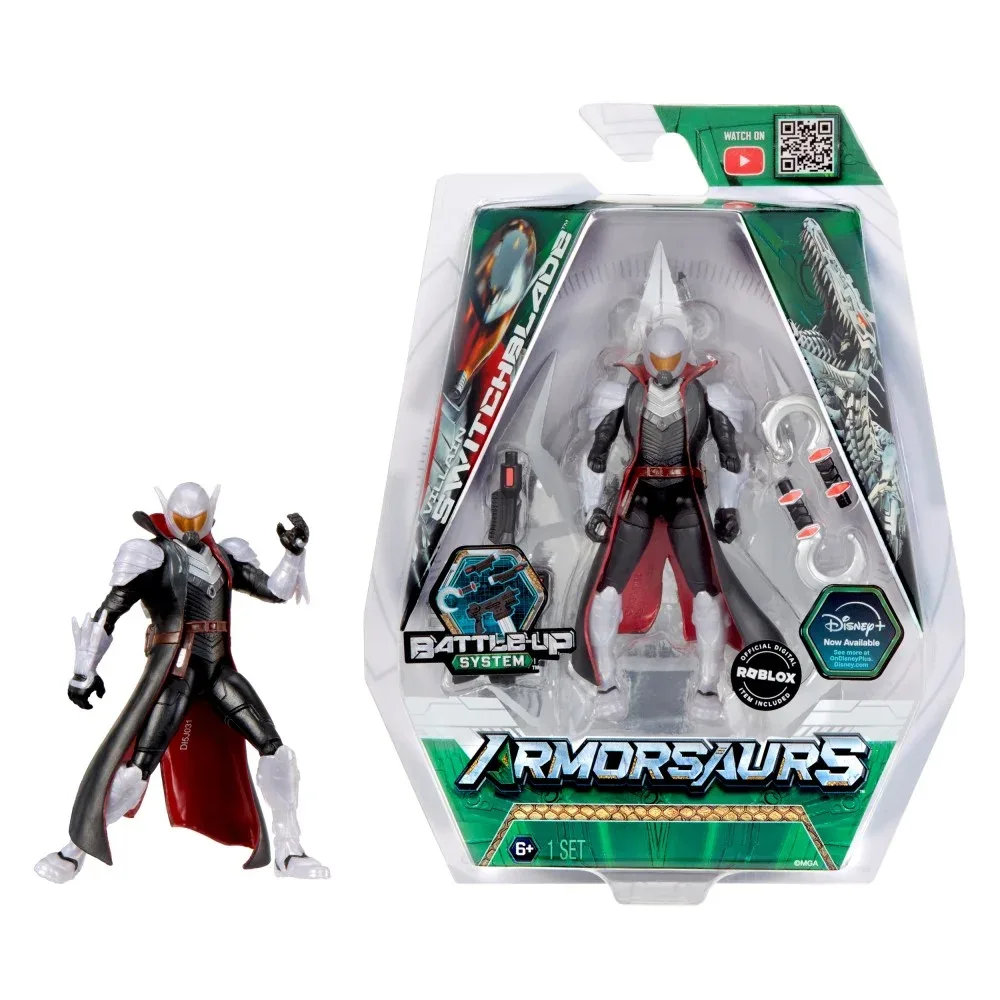 MGA Entertainment ARMORSAURS Armor-Up — фигурка Switchblade (Джонни Ли) 9,5 см 552468