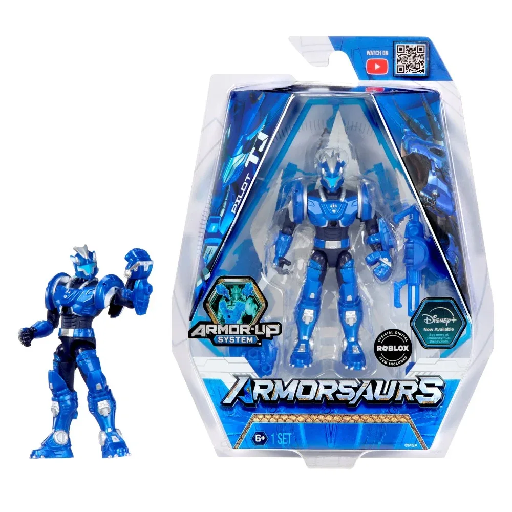 MGA Entertainment ARMORSAURS Armor-Up — фигурка Triceratops Pilot (Ти Джей) 9,5 см 552413