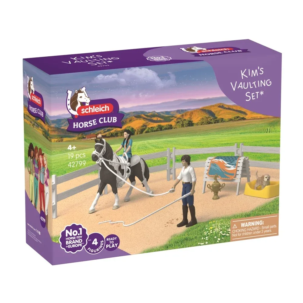 Schleich Horse Club — набор для вольтижировки Ким и лошадь породы тинкер 42799