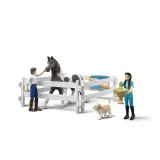 Schleich Horse Club — набор для вольтижировки Ким и лошадь породы тинкер 42799 — фото 2