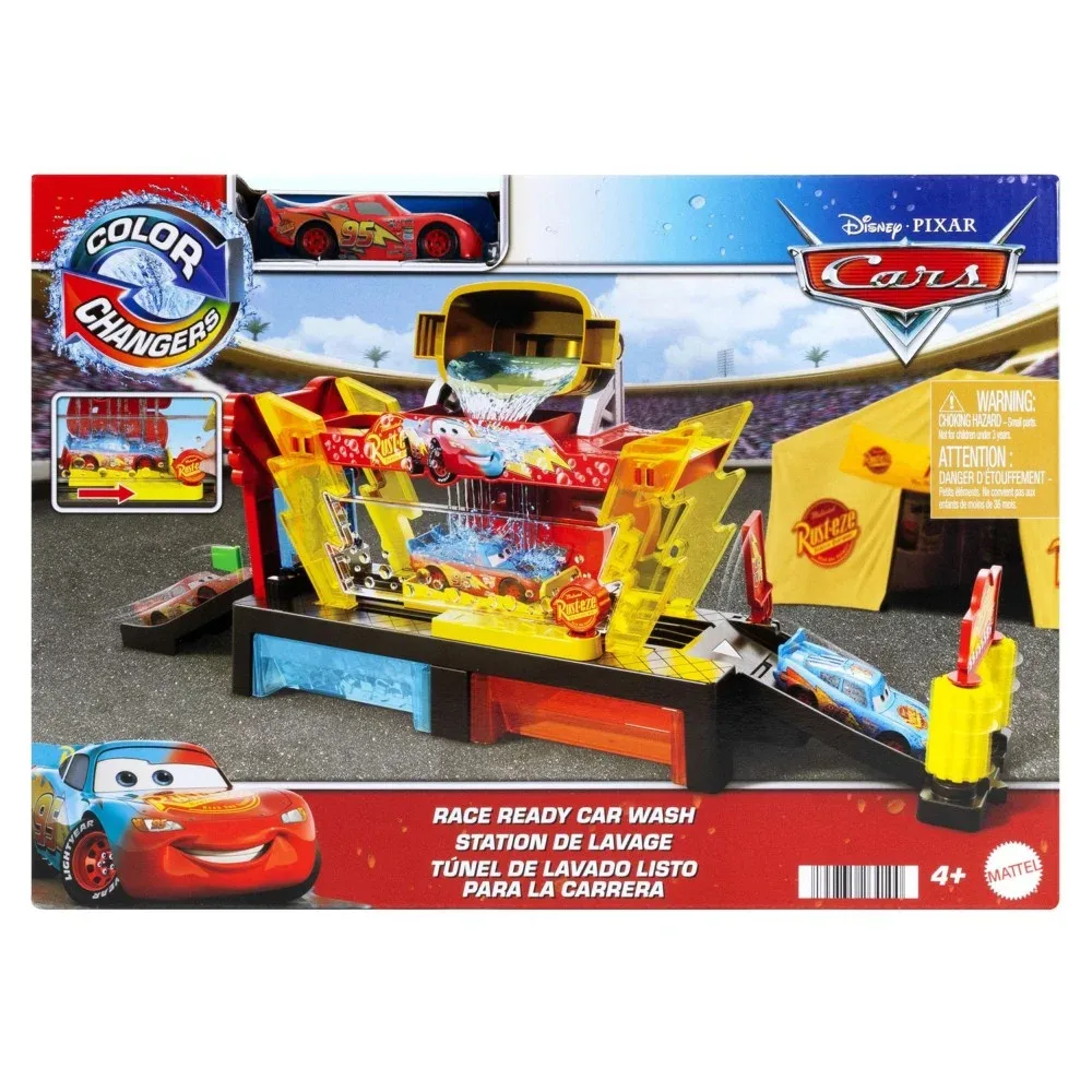Mattel Cars — автомойка и машинка, меняющая цвет, JBM70