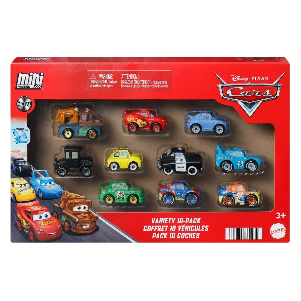Mattel Disney Pixar Cars — набор мини-гонщиков, 10 штук, JBH06