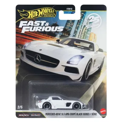 Mattel Hot Wheels Fast & Furious — металлическая машинка Mercedes-Benz AMG SLS 1:64 JHW65