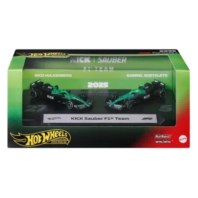Mattel Hot Wheels Формула-1 — Набор из 2 металлических машинок KICK Sauber F1 Team JMM92