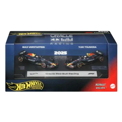 Mattel Hot Wheels Формула-1 — Набор из 2 металлических машинок Oracle Red Bull Racing JMM95