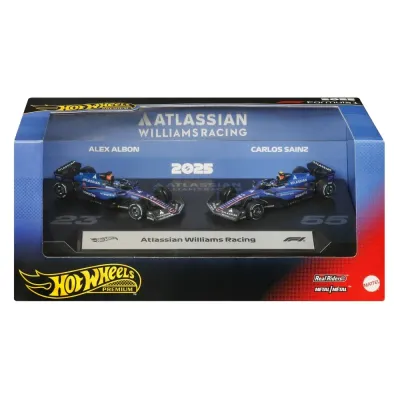 Mattel Hot Wheels Формула-1 — Набор из 2 металлических машинок Atlassian Williams Racing JMM98