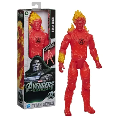 Hasbro Marvel Avengers: Doomsday — фигурка Человек-факел (Human Torch) 30 см G3224