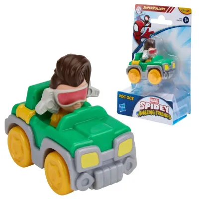 Hasbro Spidey and His Amazing Friends — машинка SuperRollers Доктор Октопус 5,5 см G3693