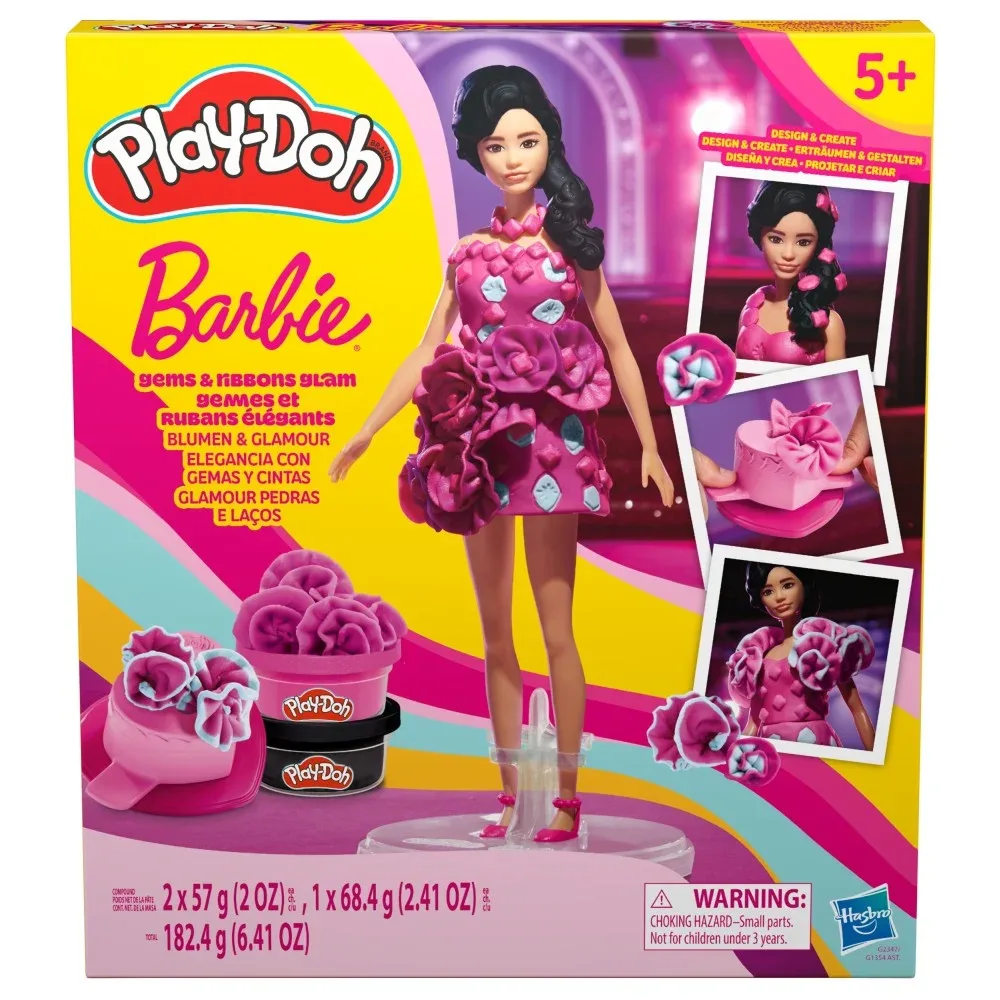 Hasbro Play-Doh x Barbie — набор пластилина для украшений с куклой Barbie и аксессуарами G2347