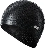 Шапочка для плавания для длинных волос Aqua-Sport Bubble Cap — фото 1