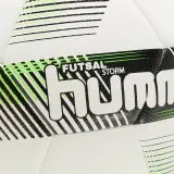 Мяч футбольный Hummel Storm FB бело-чёрно-зелёный — фото 3