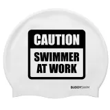 Шапочка для плавания силиконовая Buddyswim CSW белая — фото 1