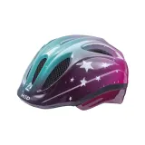 Шлем велосипедный детский KED Meggy II Trend Stars розовый аква глянцевый — фото 1