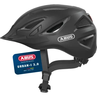 Шлем велосипедный Abus Urban-I 3.0 чёрный, арт. 06079356