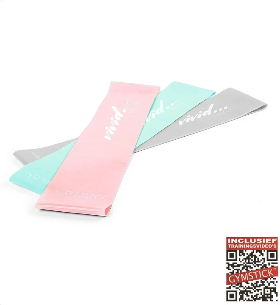 Набор резиновых лент Gymstick Vivid Mini Bands, 3 штуки