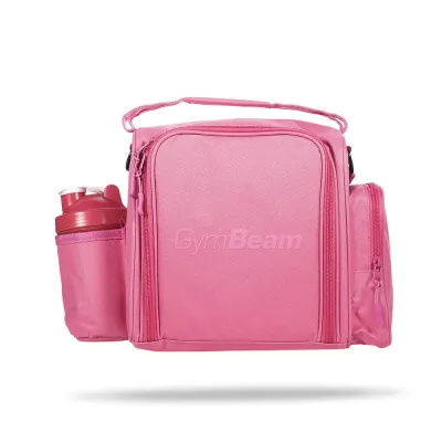 Сумка для еды с контейнерами 10,2 л розовая GymBeam FIT Prep